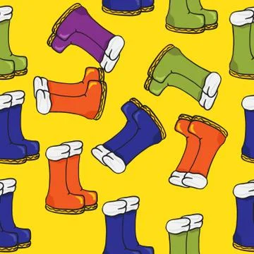 Boots pattern Stock Illustration