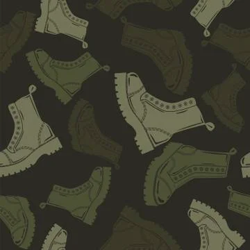 Boots pattern Illustrazione stock