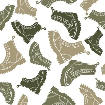 Boots pattern Illustrazione stock
