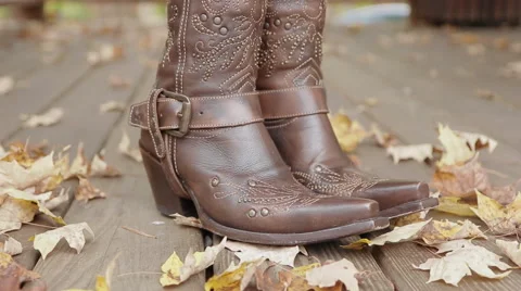Boots on Platform Stock-Footage 47772493