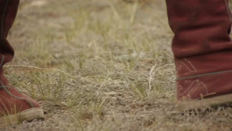 Boots walk Stock Footage 103440333