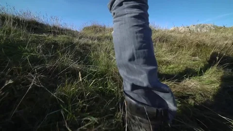 Boots. Walking. Stock Footage 77974410