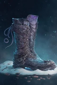 Boots of the winterlands Stock Illustration