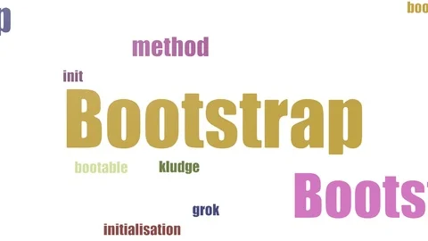 Bootstrap Word Cloud Animated Isolated Stock Footage 103562719