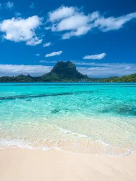 Bora Bora beach Stock Photos