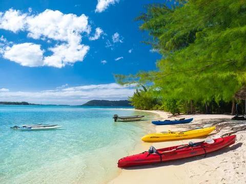 Bora Bora beach Stock Photos