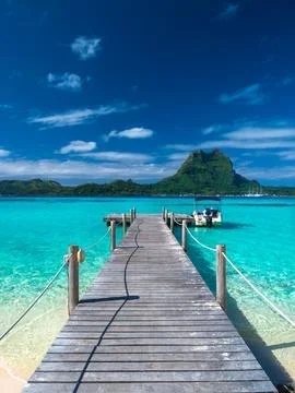 Bora Bora beach Stock Photos