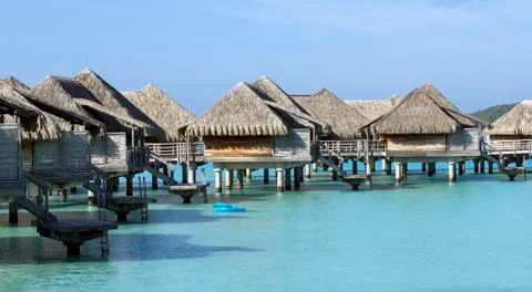 Bora bora bungalows Foto stock