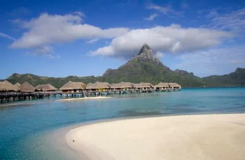 Bora bora bungalows Foto stock