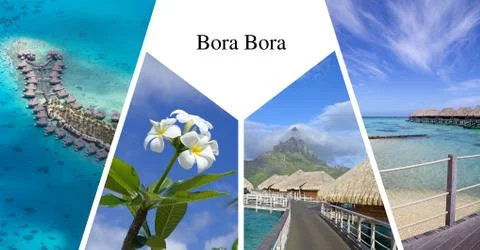 Bora Bora card Foto stock
