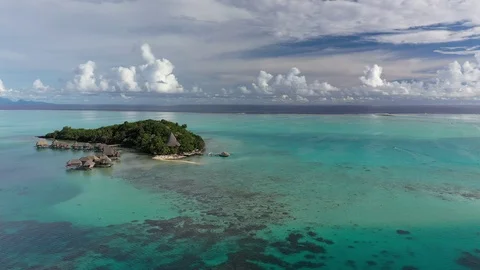 Bora Bora Clouds Stock Footage 126891391