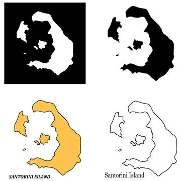 Bora bora island map Stock Illustration