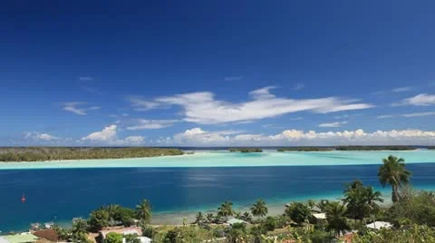 Bora Bora Lagoon Stock Footage 11205528