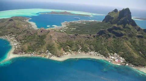 Bora Bora Lagoon Stock Footage 11231421
