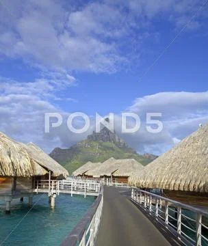 Bora bora landscape Stock Photos