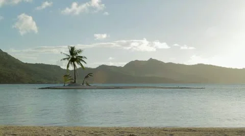 Bora Bora Mini Island Stockbeeldmateriaal 21913707