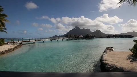Bora Bora - Mountain View Stock Footage 103333957
