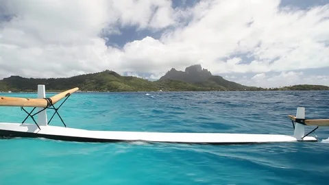 Bora Bora - Ocean Sailing Stock Footage 103333831