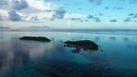 Bora Bora Reflections Stock Footage 126803993