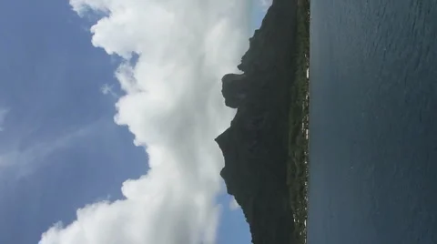 Bora Bora vertical 1 Stock Footage