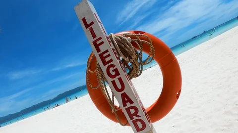 Boracay - Lifeguard 2 Video stock 124272294