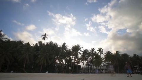 Boracay Timelapse by the Shore Video stock 124269526