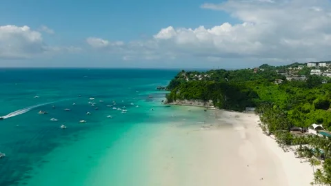 Boracay White Sand Beach. Philippines. Stock Footage 345159217