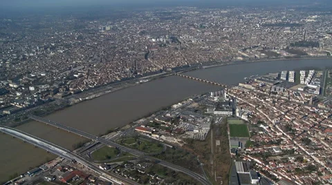 Bordeaux aerial  view Video stock 51130816