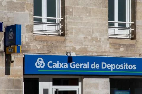 Bordeaux , France -  03 12 2024 : Caixa Geral de Depositos text sign and po.. Stock Photos