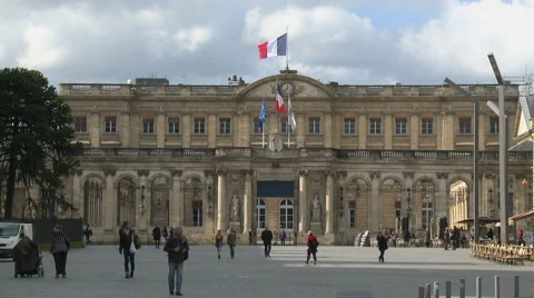 Bordeaux mayor house Video stock 51132999
