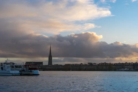 Bordeaux Rive Gauche  4k h Stock Footage