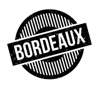 Bordeaux rubber stamp Stock Illustration