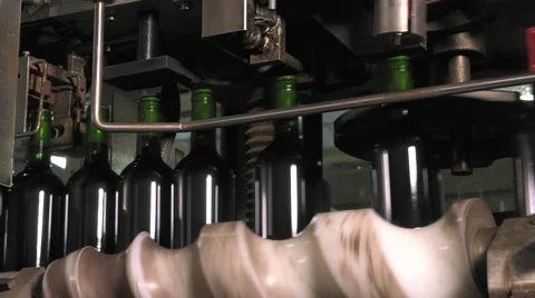 Bordeaux Saint Emilion bottling unit Video stock 60663393