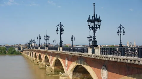 Bordeaux in a summer day Stock Footage 59350631