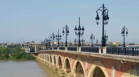 Bordeaux in a summer sunny day Stock Footage 59349675