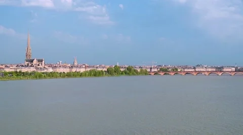 Bordeaux wide view Stock Footage 54603644