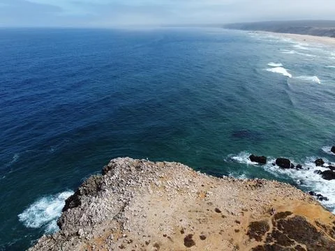 Bordeira Beach Cliff Corner Stock Photos
