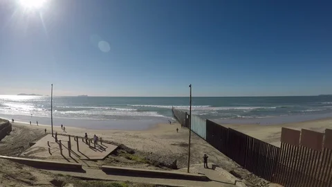 Border in 4k - Mexico-USA Stock Footage 98361457