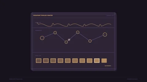Border Activity Data Dashboard Seamless Loop Stock Footage 342208070