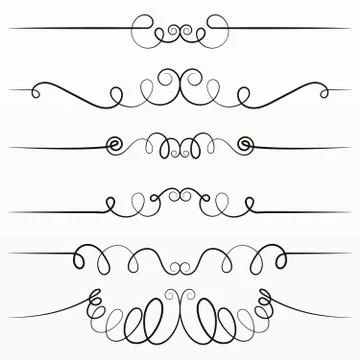 Border and frame collection set Illustrazione stock