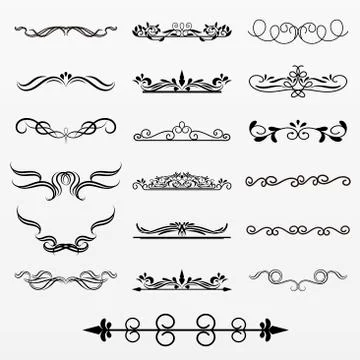 Border and frame collection set Stock Illustration