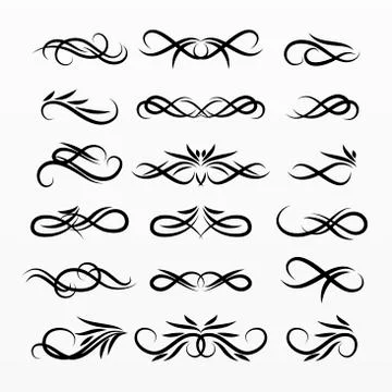 Border and frames set collection Stock-Illustration