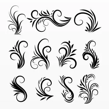 Border and frames set collection Stock Illustration