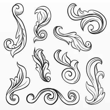 Border and frames set collection Stock Illustration