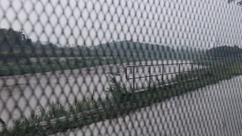 The border between Hong Kong and Shenzhen Stock Footage 199917537