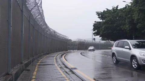 The border between Hong Kong and Shenzhen Stock Footage 199919975
