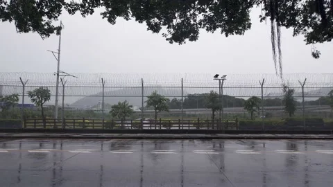 The border between Hong Kong and Shenzhen Stock Footage 199920564