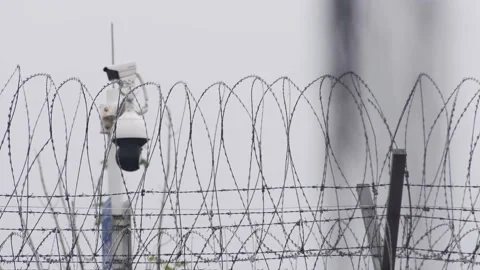 The border between Hong Kong and Shenzhen Stock Footage 199920859