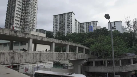 The border between Hong Kong and Shenzhen Stock Footage 199922522