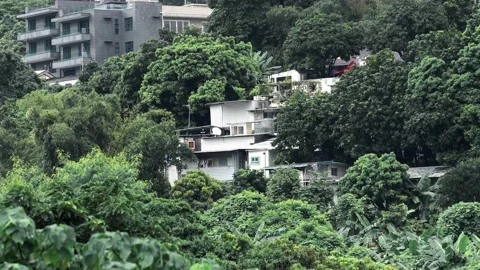 The border between Hong Kong and Shenzhen Stock Footage 199923728
